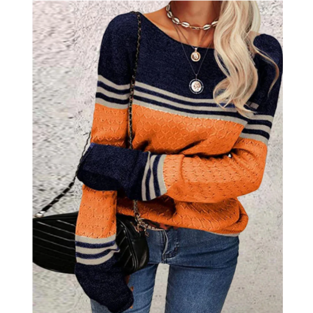 Saamiya | Classic Warm Neck Boat Sweater For Women