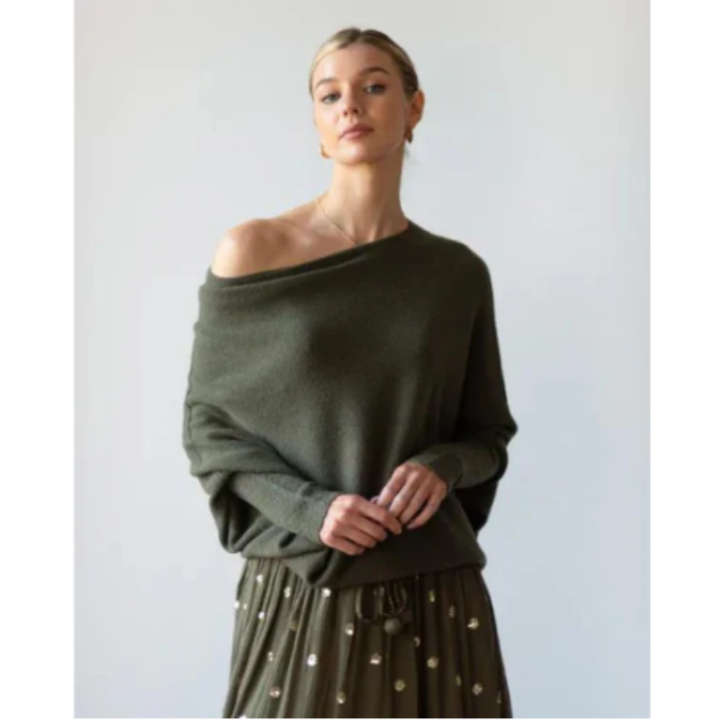 Umeko | Stylish Oversized Boat Neck Sweater For Women