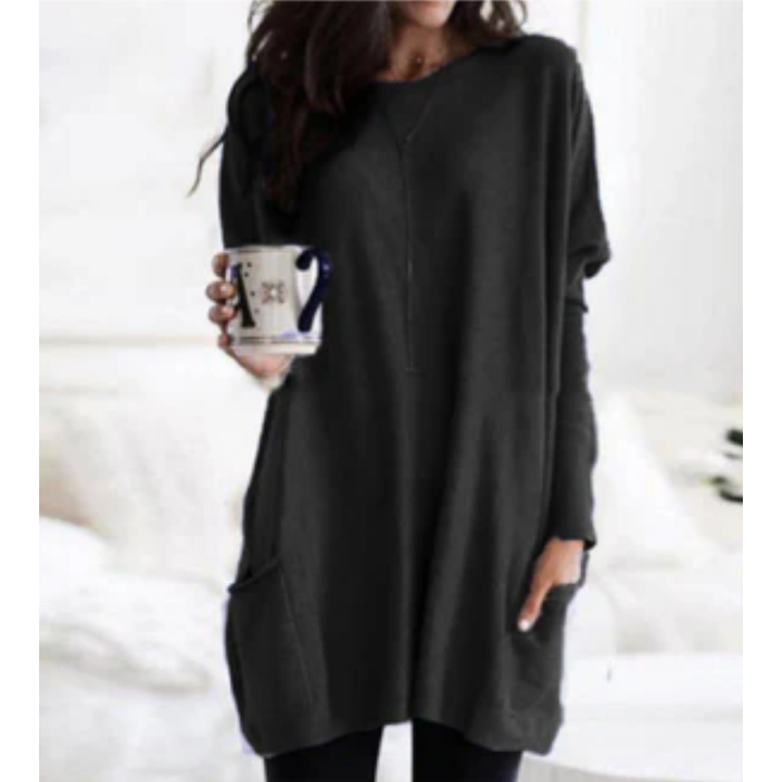 Naama | Comfortable Winter Warm Long Sweatshirt For Women