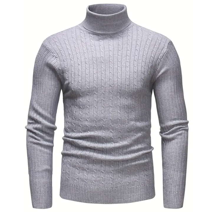 Gracyn | Warm Slim Fit Cable Knit Sweater For Men