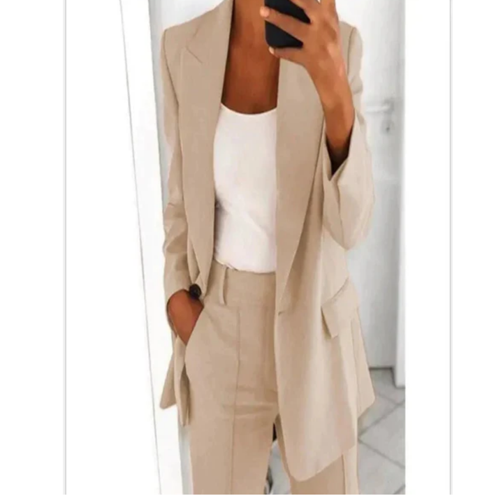 Keo | Elegant Work Pants And Blazer Set For Women