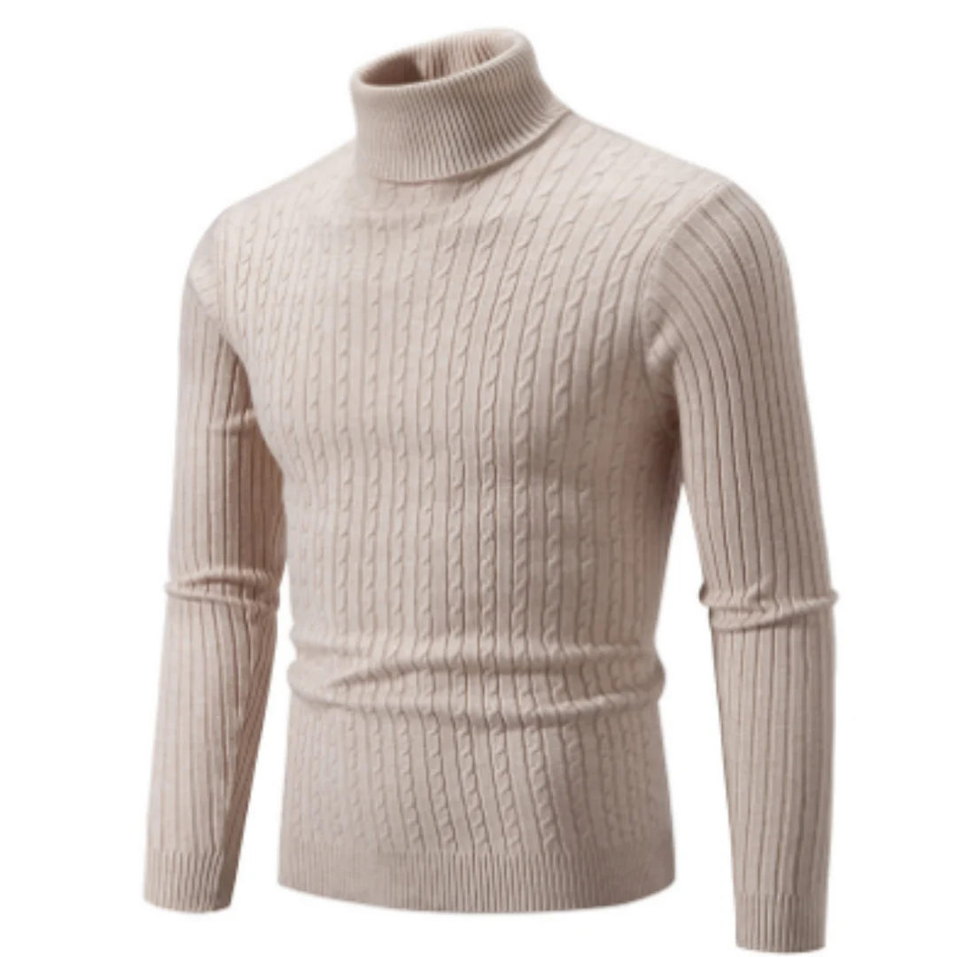 Gracyn | Warm Slim Fit Cable Knit Sweater For Men