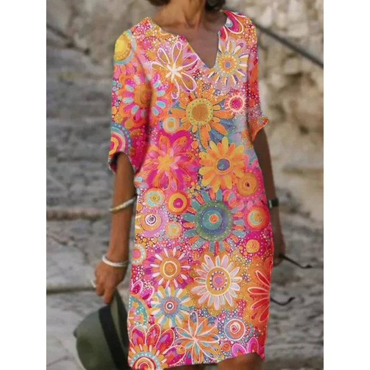 Jhoebelle | Printed Summer Mini Dress For Women