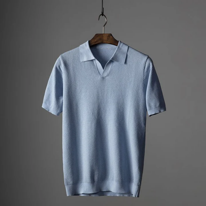 James | Ribbed Summer Polo Shirt For Men