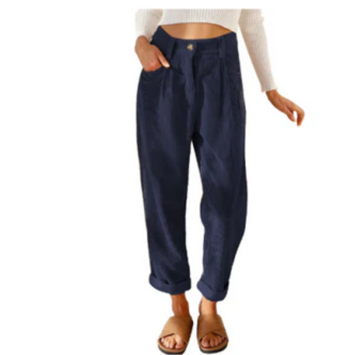 Elouise | Baggy Corduroy Wide Leg Pants For Women