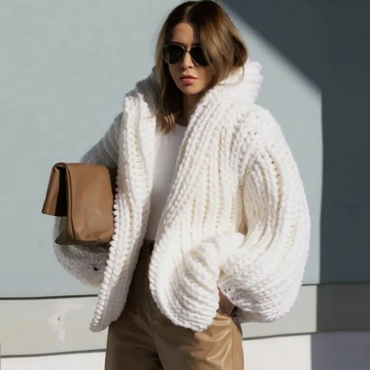 Makenzie | Oversized Winter Warm Knitted Cardigan For Women