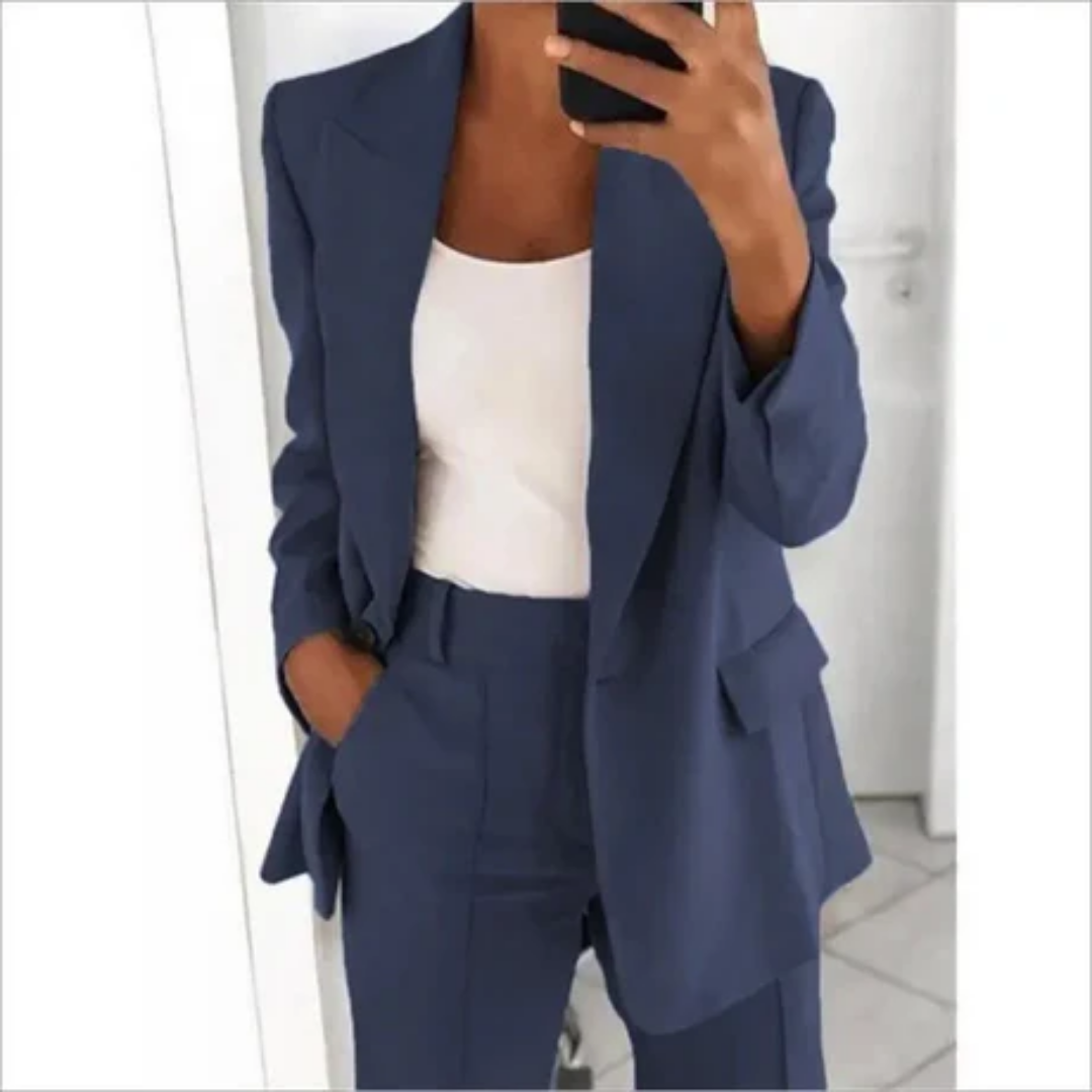 Keo | Elegant Work Pants And Blazer Set For Women