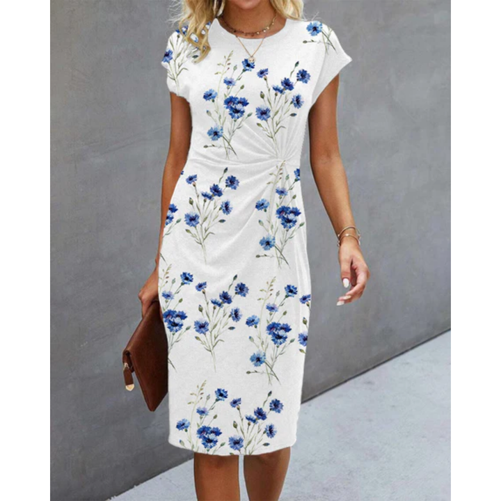 Truth | White Floral Midi Dress For Women