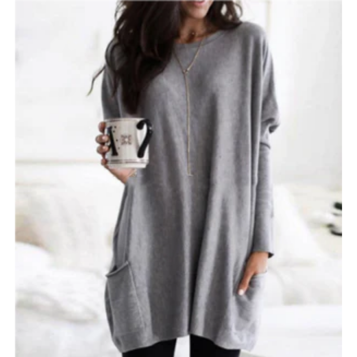 Naama | Comfortable Winter Warm Long Sweatshirt For Women