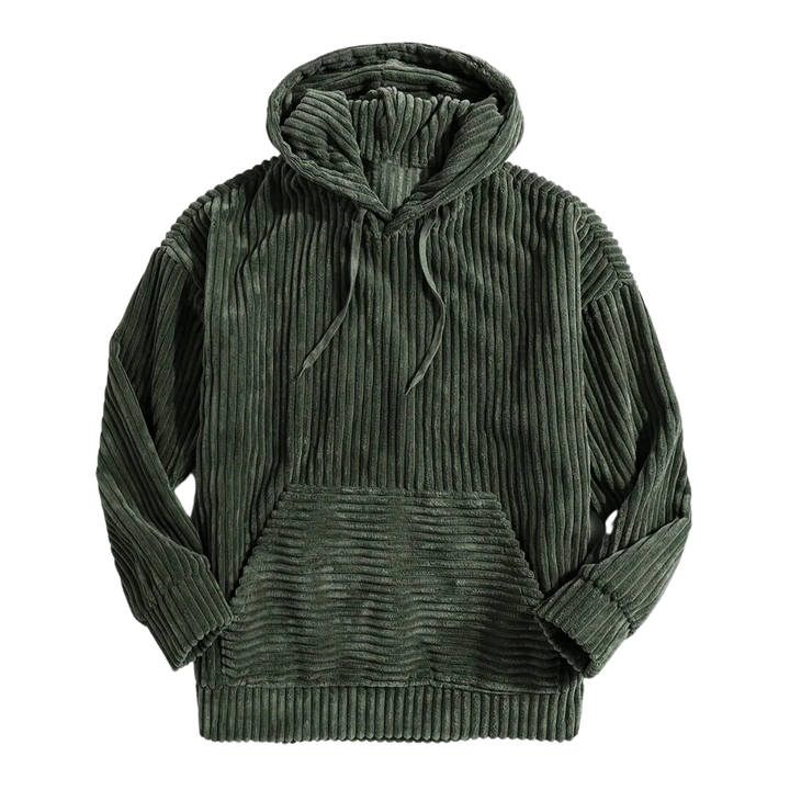 Felipe | Stylish Warm Corduroy Drawstring Hoodie For Men