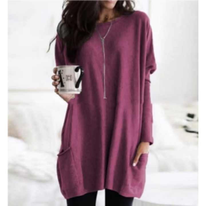 Naama | Comfortable Winter Warm Long Sweatshirt For Women