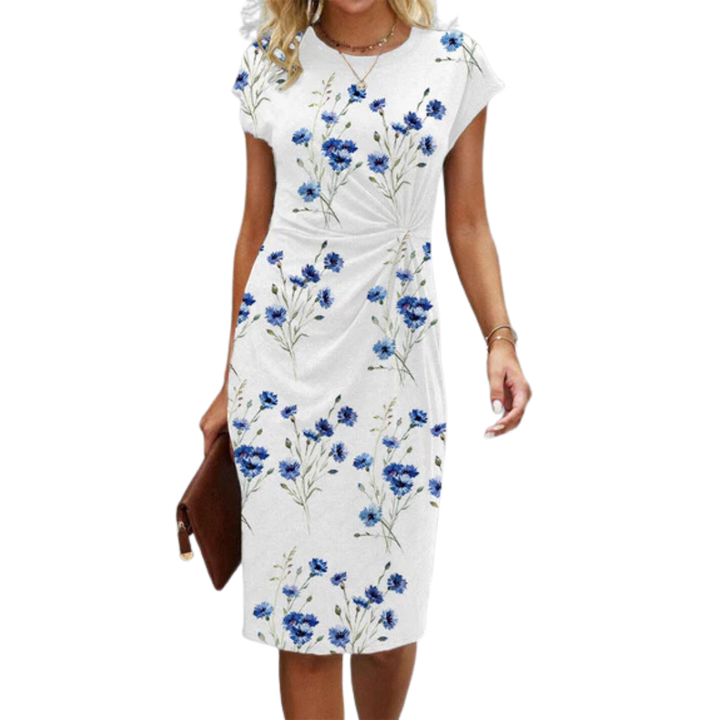 Truth | White Floral Midi Dress For Women