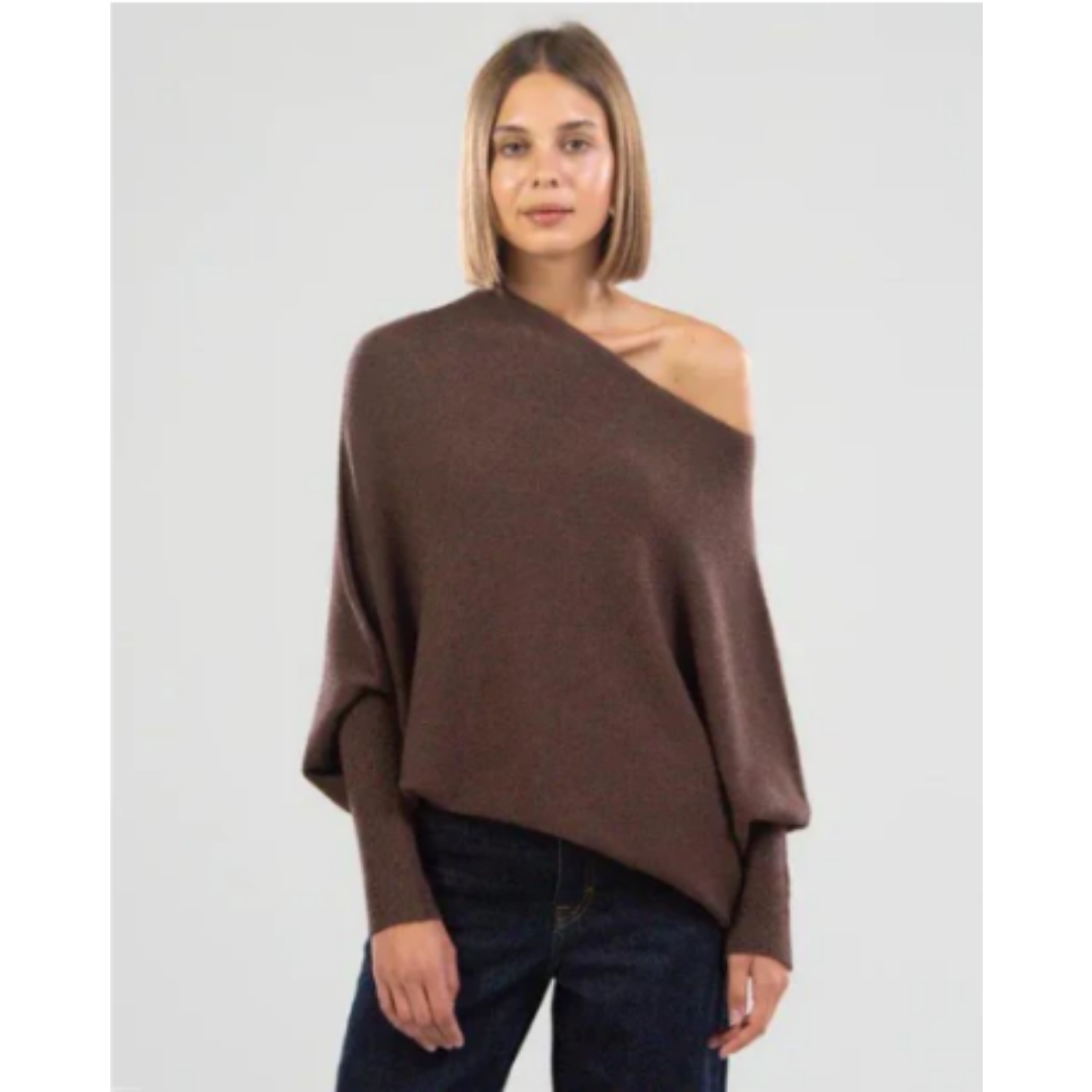 Umeko | Stylish Oversized Boat Neck Sweater For Women