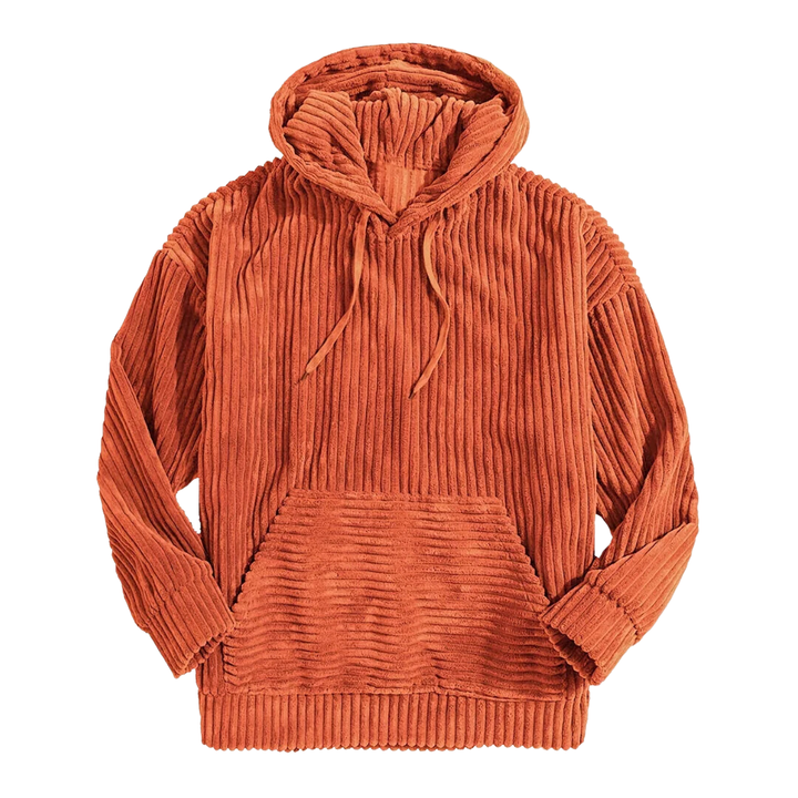 Felipe | Stylish Warm Corduroy Drawstring Hoodie For Men