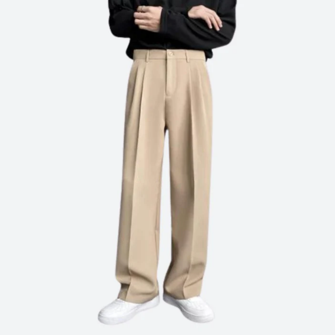 Anton | Wide Leg Trousers For Men