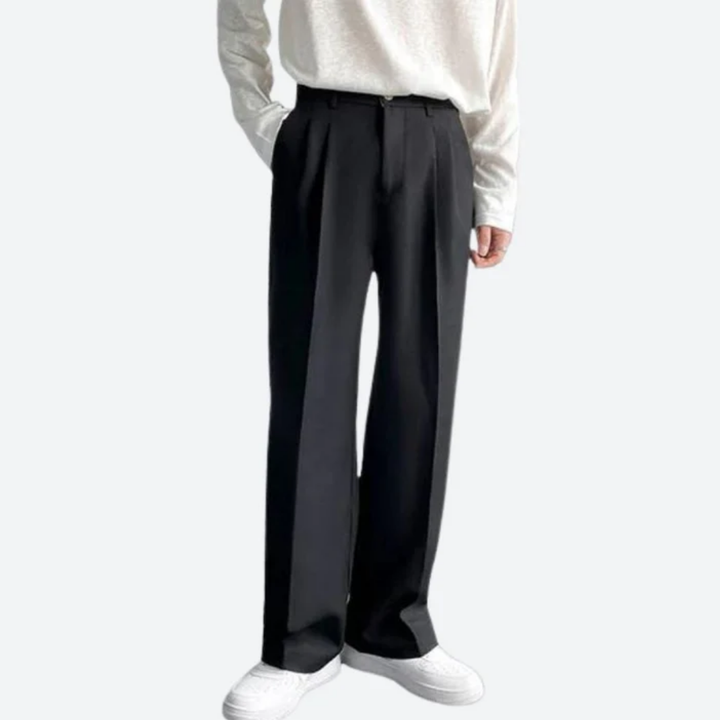 Anton | Wide Leg Trousers For Men