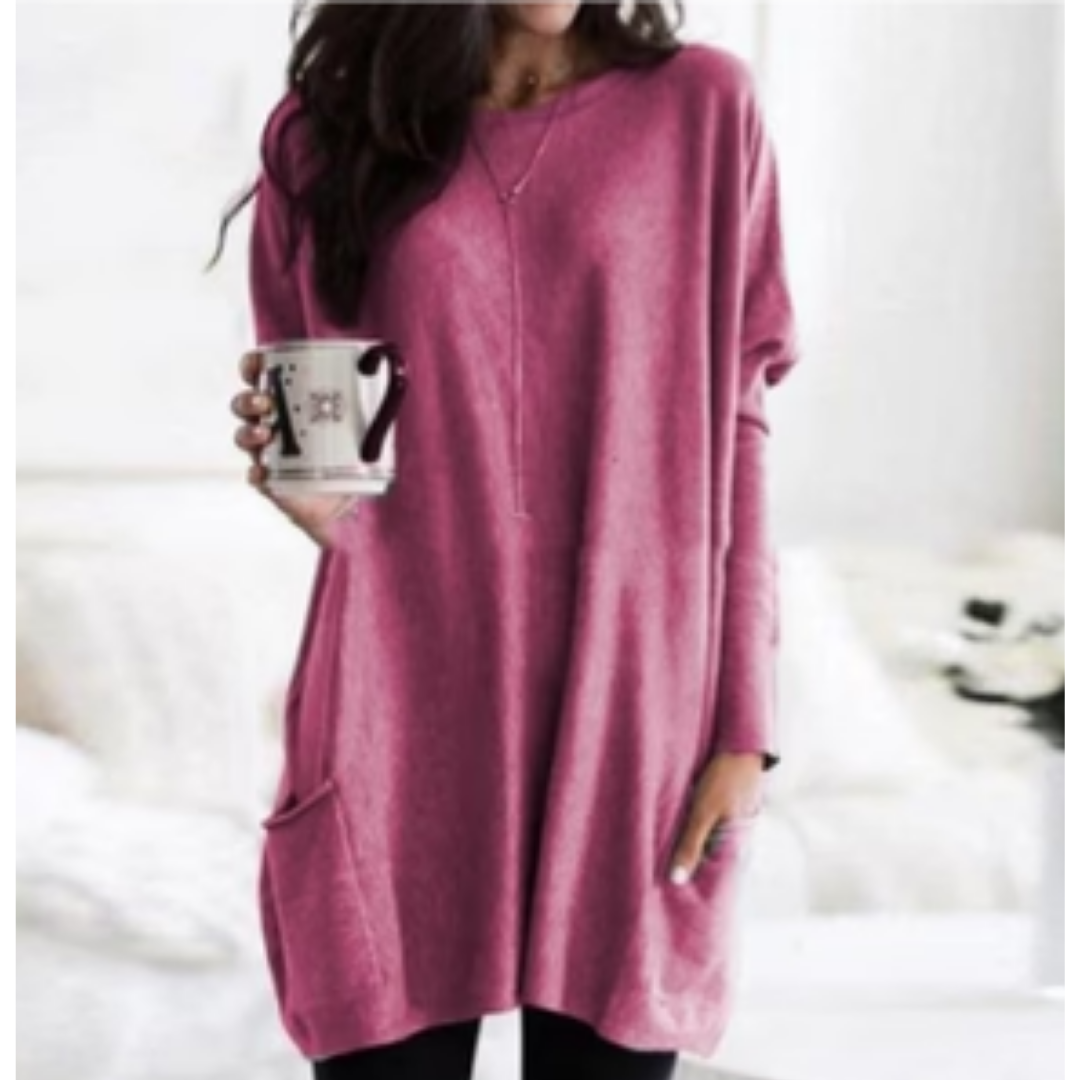 Naama | Comfortable Winter Warm Long Sweatshirt For Women