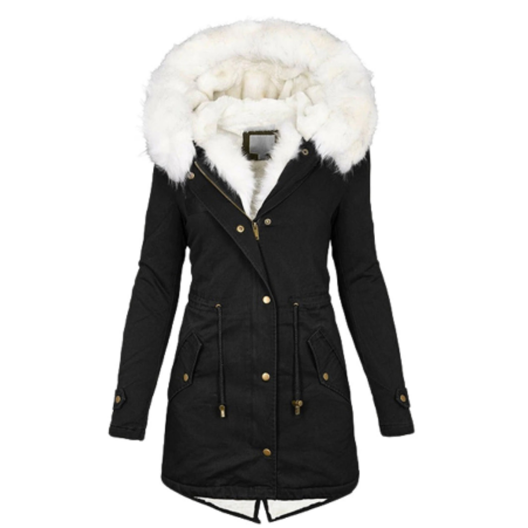 Vreneli | Winter Warm Button Down Parka Jacket For Women