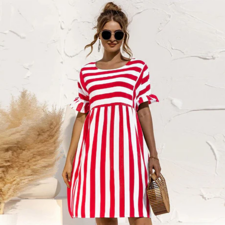 Janica | Striped Summer Mini Dress For Women