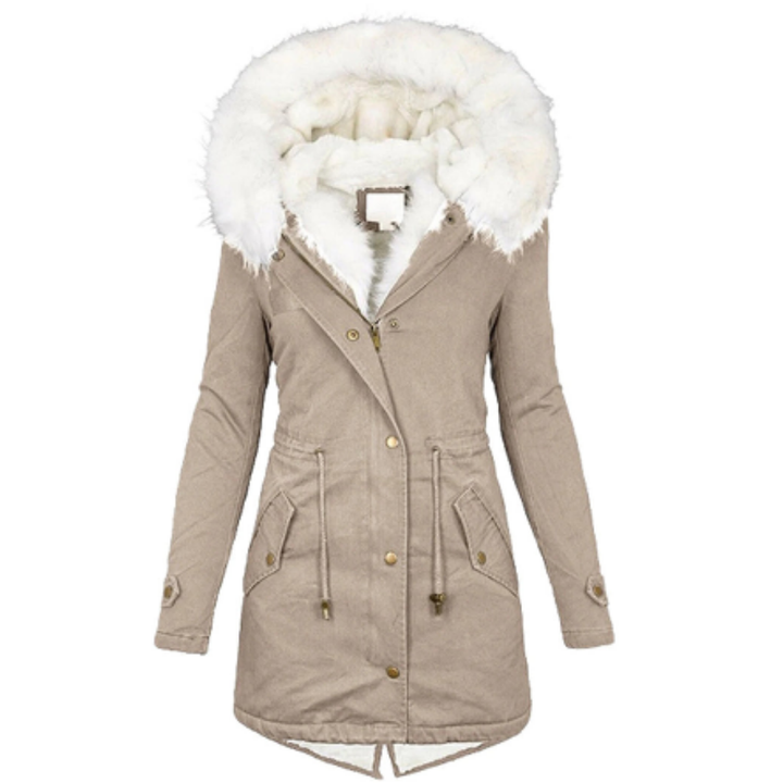 Vreneli | Winter Warm Button Down Parka Jacket For Women