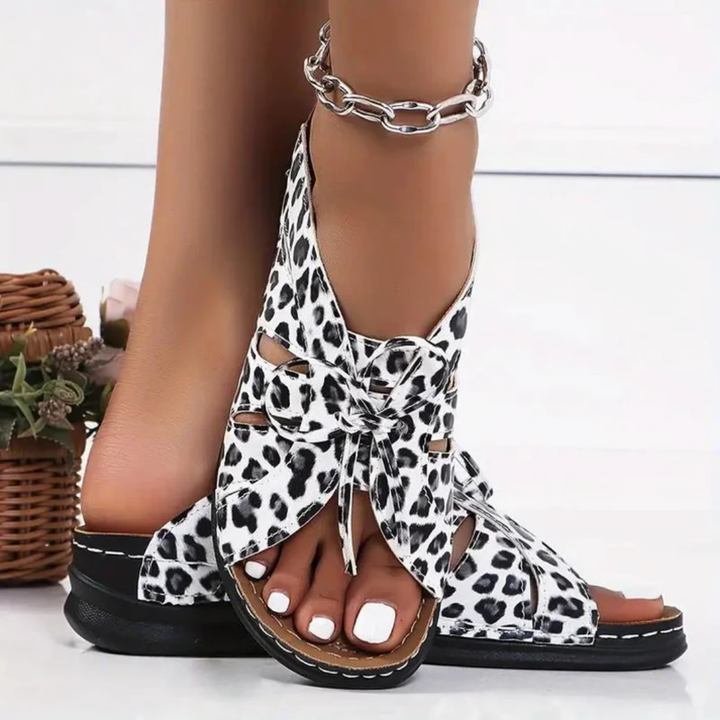 Gizi | Summer Open Toe Orthopedic Flat Sandals For Women