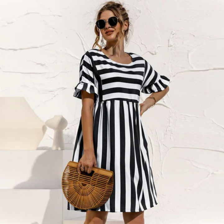 Janica | Striped Summer Mini Dress For Women