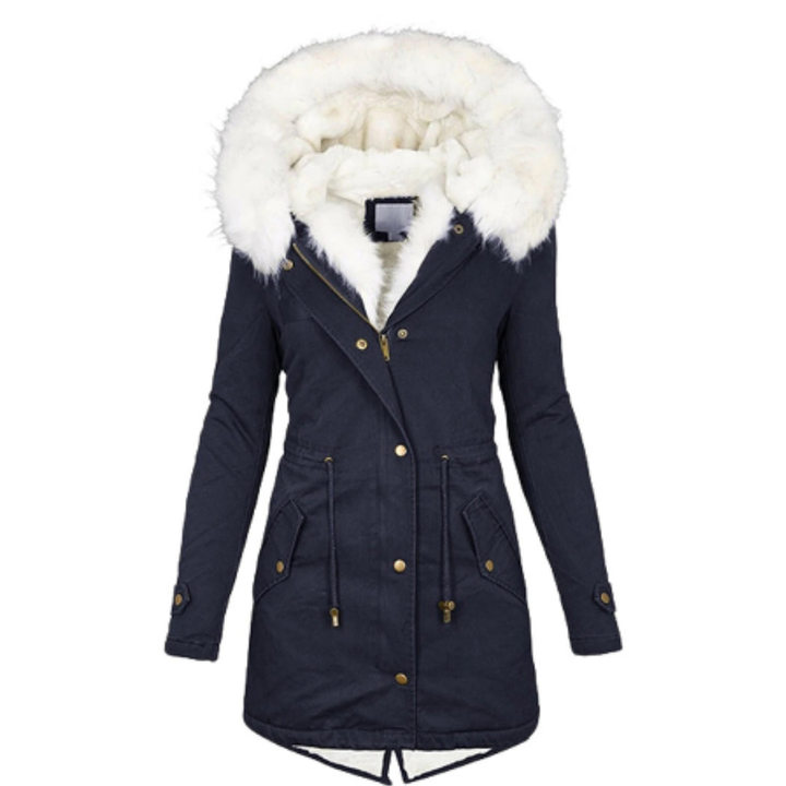 Vreneli | Winter Warm Button Down Parka Jacket For Women