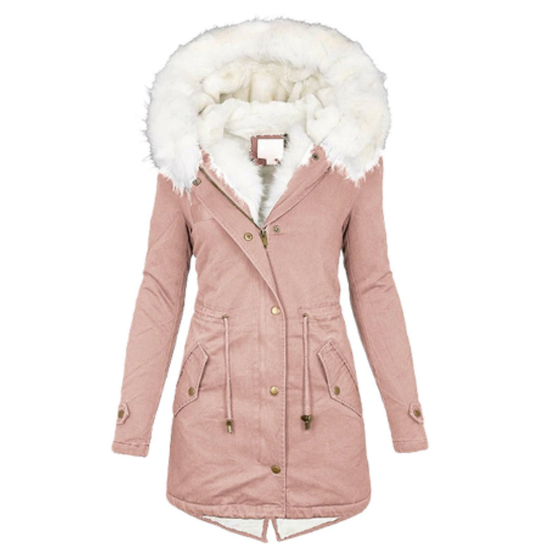 Vreneli | Winter Warm Button Down Parka Jacket For Women