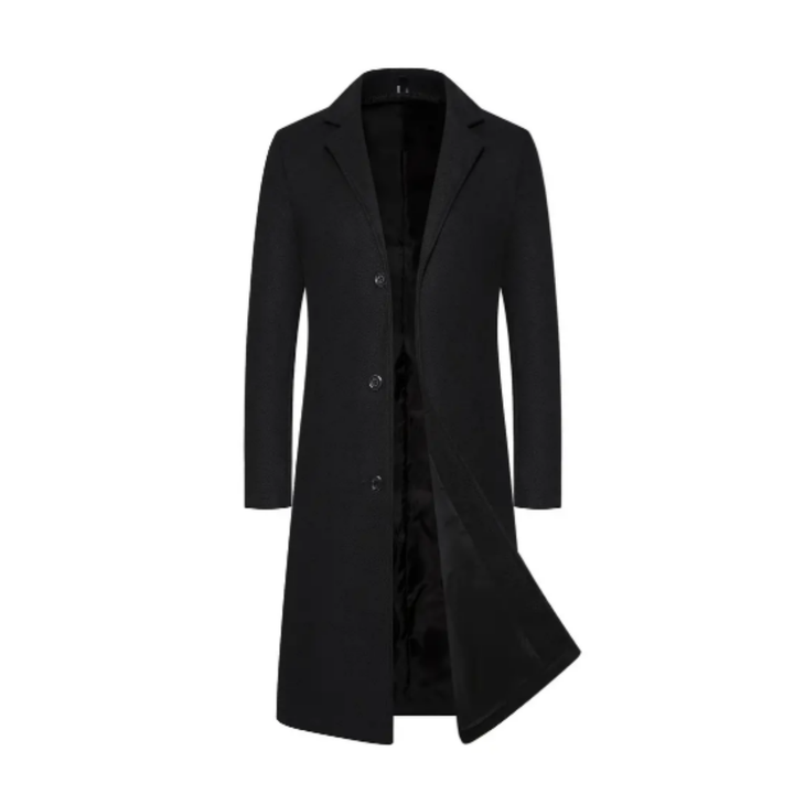 Xaviell | Elegant Lapel Collar Long Coat For Men