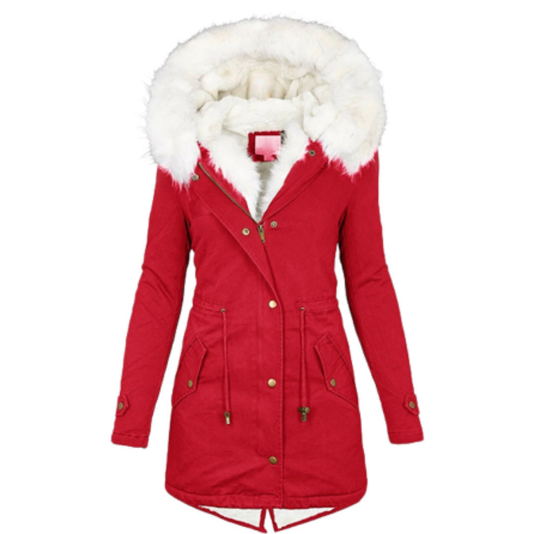 Vreneli | Winter Warm Button Down Parka Jacket For Women