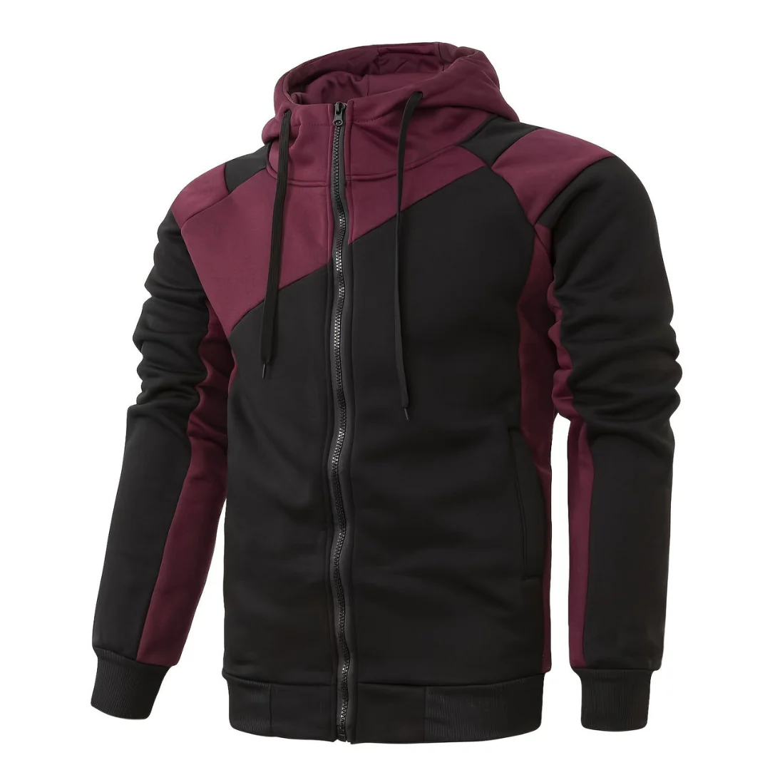 Huxton | Casual Warm Zip Up Jacket For Men