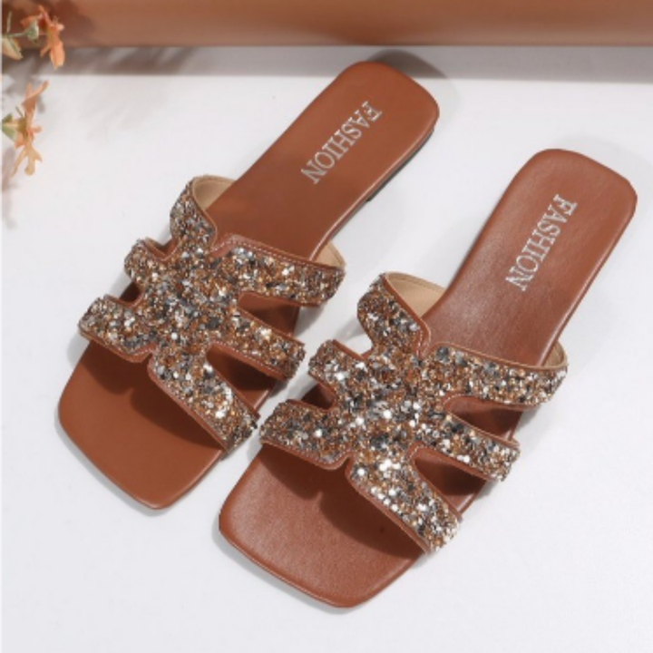 Bubbles | Summer Boho Sequin Walking Sandals For Women