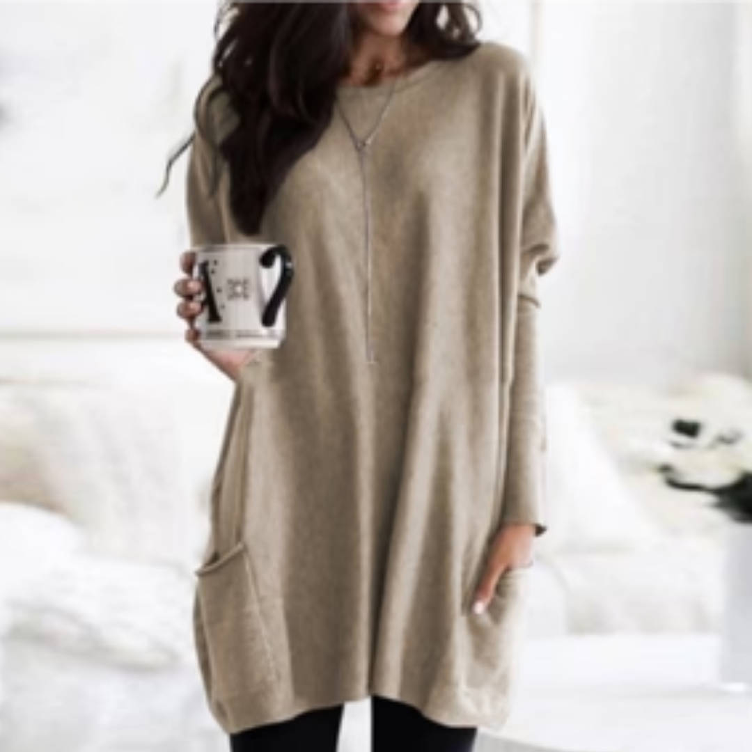 Naama | Comfortable Winter Warm Long Sweatshirt For Women