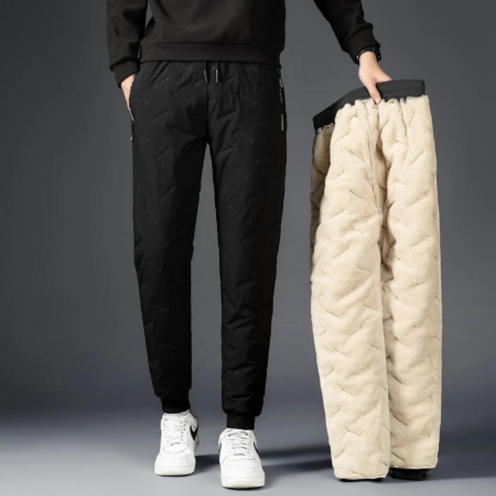 Visaya | Warm Textured Jogger Pants For Men