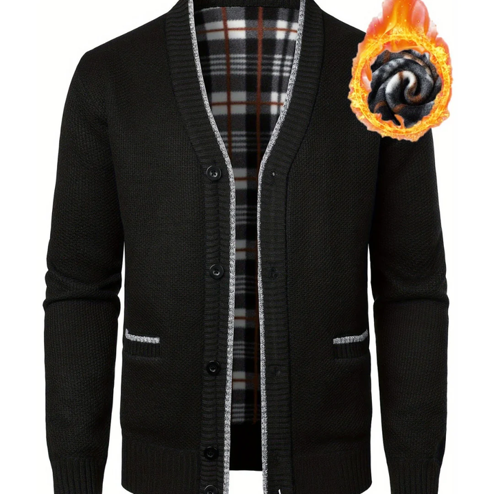 Humberto | Classic V Neck Button Down Cardigan For Men