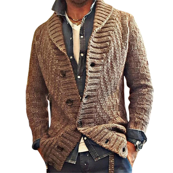 Oceanus | Winter Warm Shawl Collar Knitted Cardigan For Men