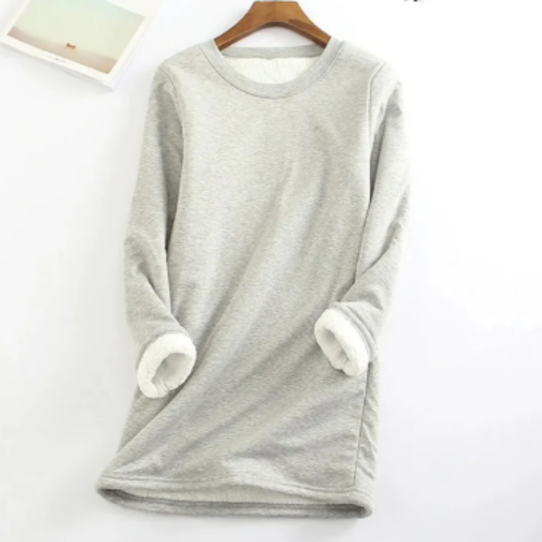 Yindi | Casual Warm Round Neck Long Sweatshirt For Women