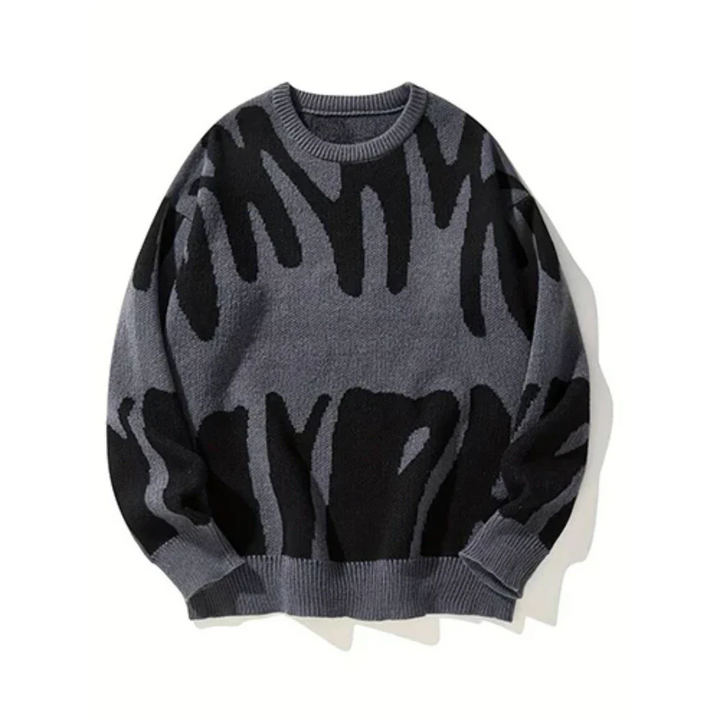 Oberlin | Winter Warm Oversized Graphic Pattern Sweater For Men