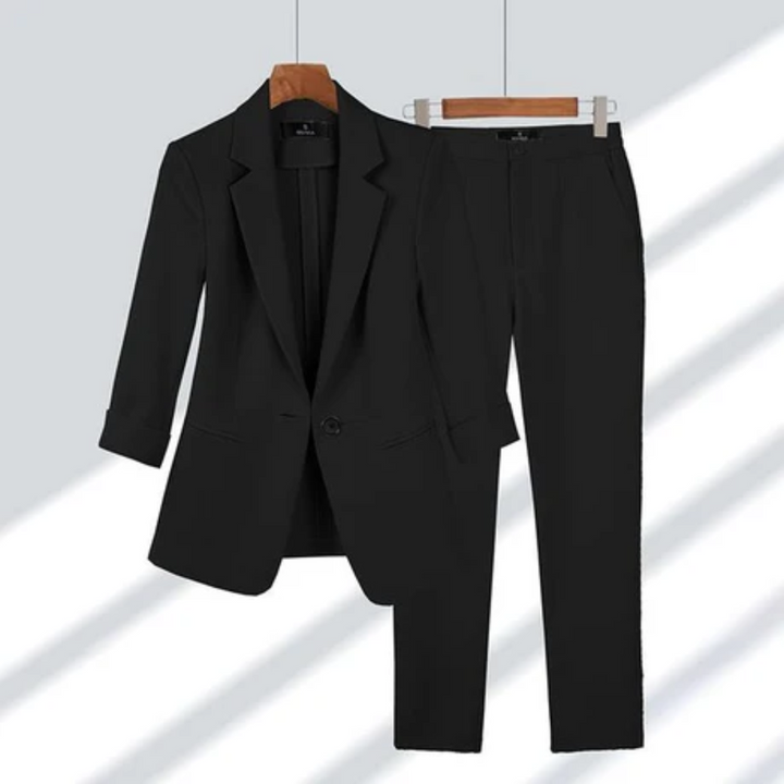 Mayflower | Elegant Work Pants And Blazer Set For Women