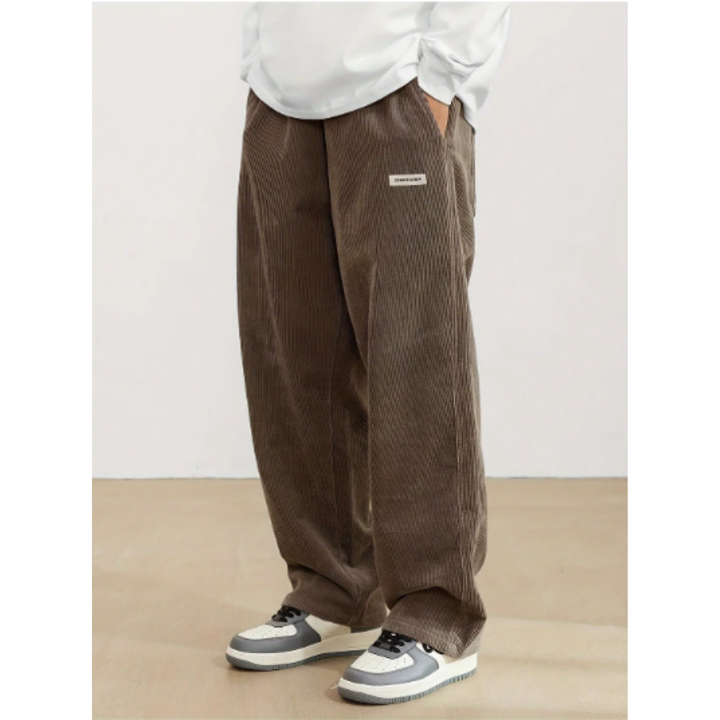 Yuze | Stylish Summer Corduroy Straight Cut Pants For Men