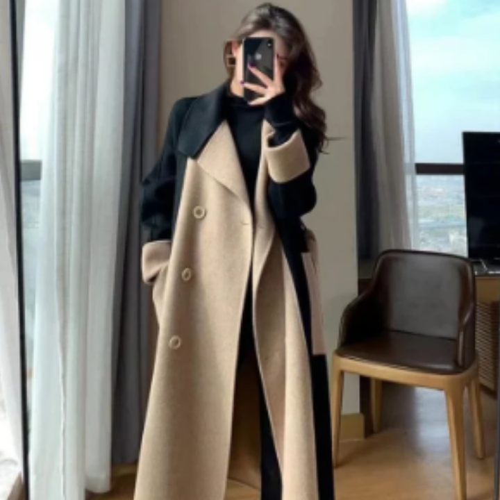 Rodica | Elegant Winter Warm Long Trench Coat For Women