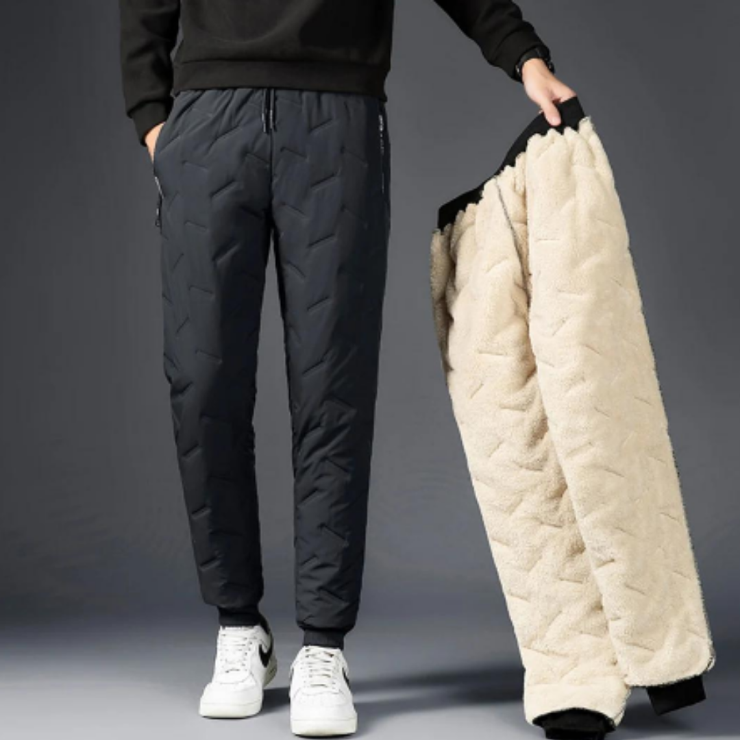 Visaya | Warm Textured Jogger Pants For Men