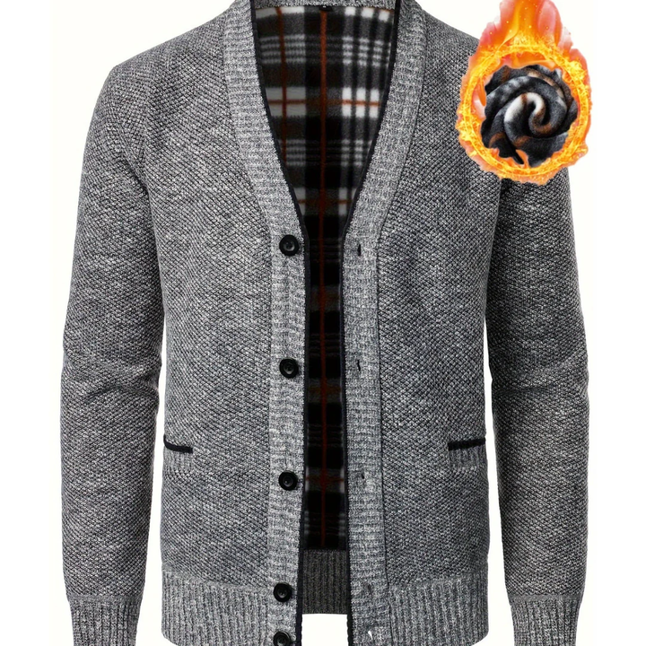 Humberto | Classic V Neck Button Down Cardigan For Men