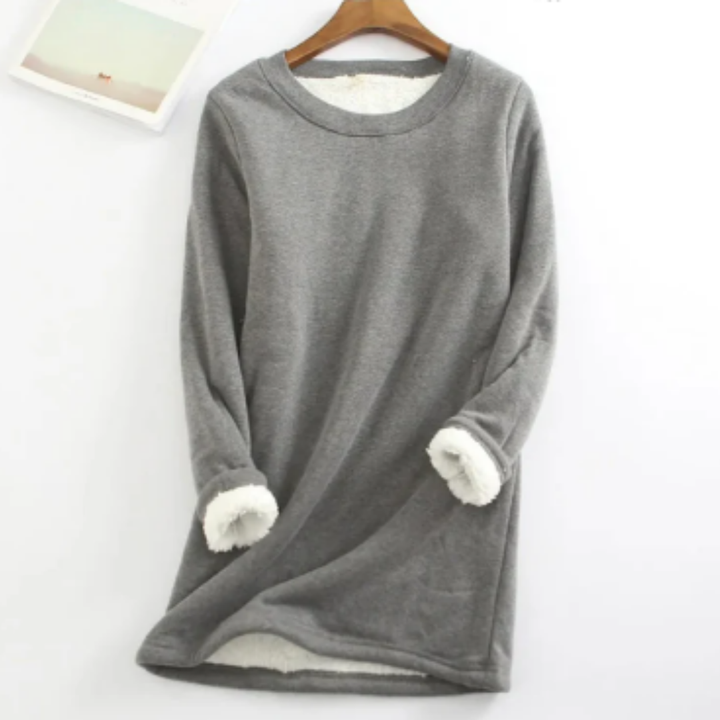 Yindi | Casual Warm Round Neck Long Sweatshirt For Women