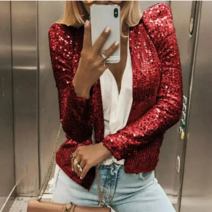 Ayofem | Stylish Evening Sequin Blazer For Women