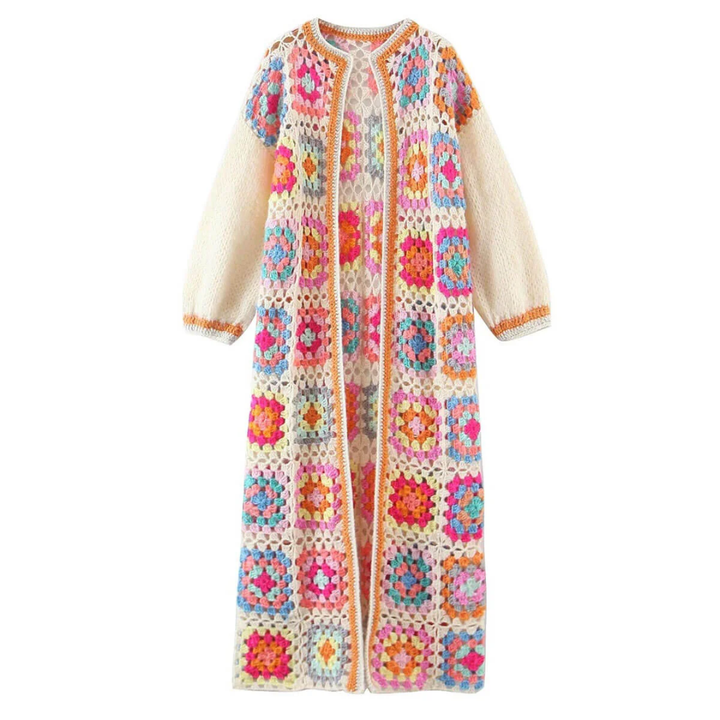 Margo | Vintage Warm Floral Long Cardigan For Women