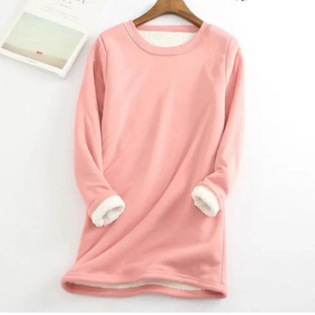 Yindi | Casual Warm Round Neck Long Sweatshirt For Women