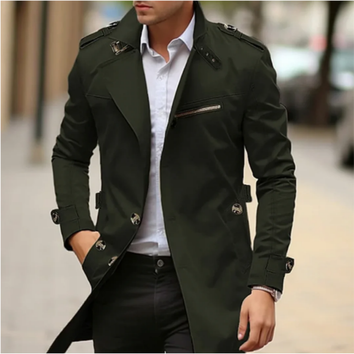 Sanse | Elegant Winter Warm Trench Coat For Men