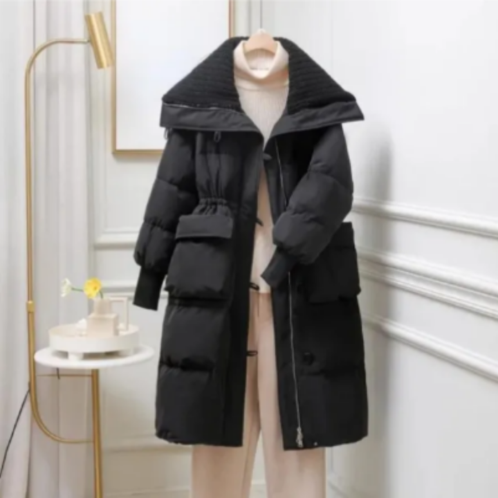 Anaelli | Stylish Winter Warm Long Puffer Jacket For Women