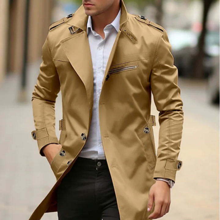 Sanse | Elegant Winter Warm Trench Coat For Men